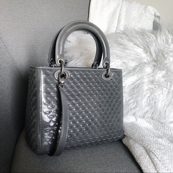 RARE ❤️ Dior Fish Scale Odyssey “Lady Dior” Bag - Picture 4 of 12